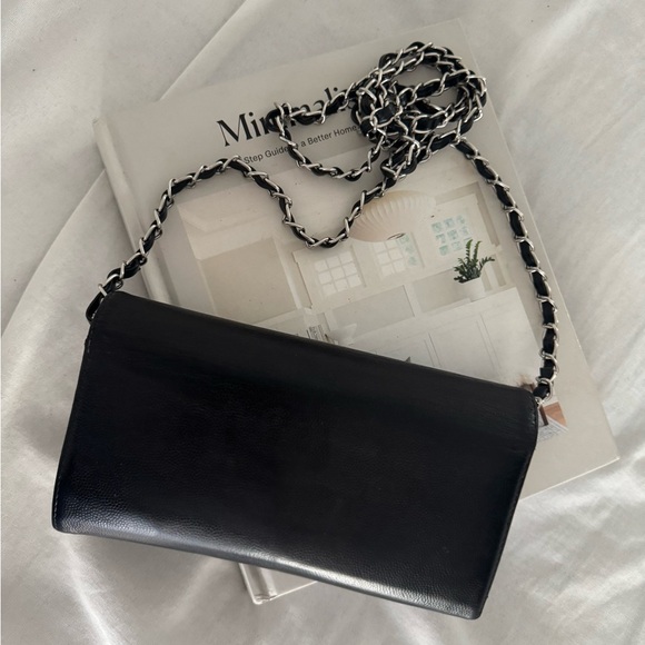 Authentic Chanel Long Wallet On Chain Caviar Leather - Picture 5 of 11